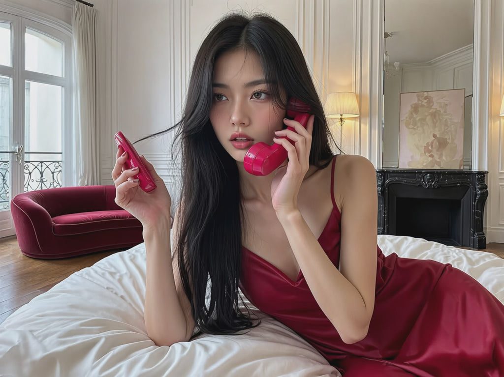 Téléphone rose asiatique